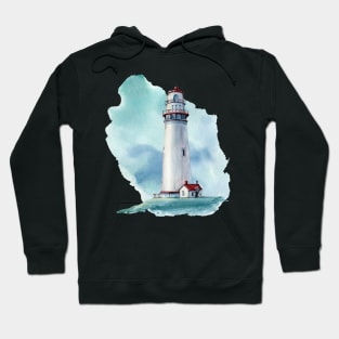 Watercolor lighthouse Hoodie